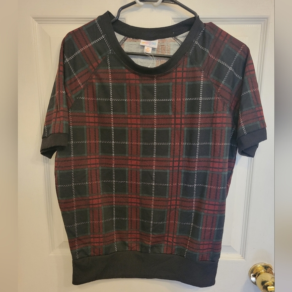 Lularoe Size XS Red & Green Plaid Shirt! - Picture 4 of 4